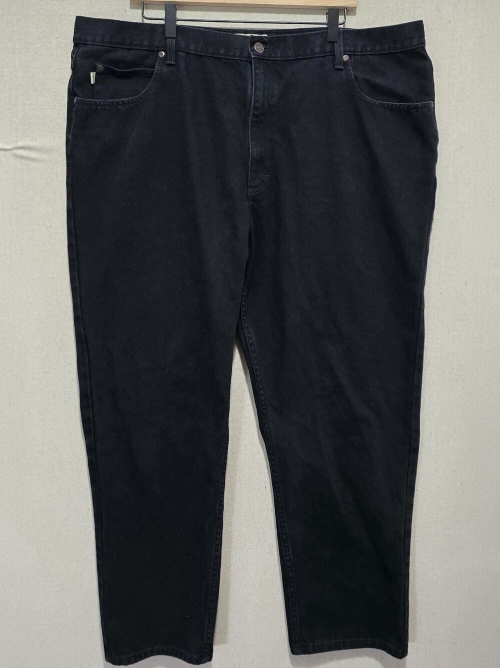 L.L.Bean Mens 44x30 Black Jeans Classic Fit Straight Leg 100% Cotton